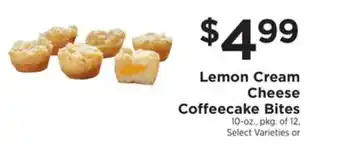 ShopRite Lemon cream cheese coffeecake bites offer