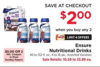 ShopRite Nutritional drinks offer