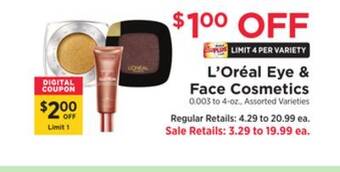 ShopRite Eye & face cosmetics offer