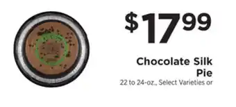 ShopRite Chocolate silk pie offer