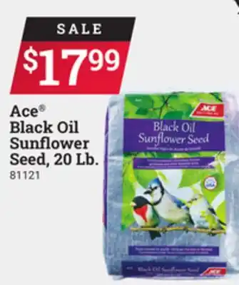 Ace Hardware Ace black oil sunflower seed 20 lb offer