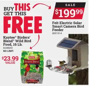 Ace Hardware Feit electric solar smart camera bird feeder offer