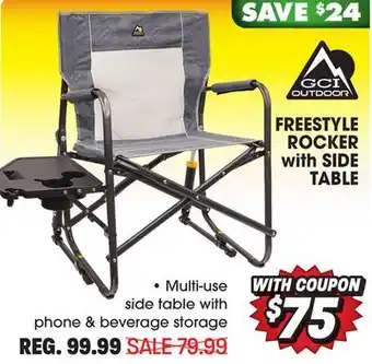 Big 5 Gci outdoor freestyle rocker with side table offer