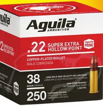 Big 5 Aguila 22 long rifle hv hp 250 rounds offer