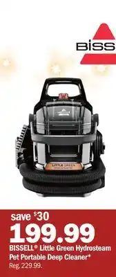 Meijer Bissell little green hydrosteam pet portable deep cleaner offer