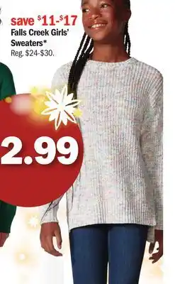 Meijer Falls creek girls' sweaters offer