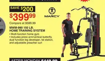 Dunham's Sports Marcy mwm-990 150 lb. home training system offer