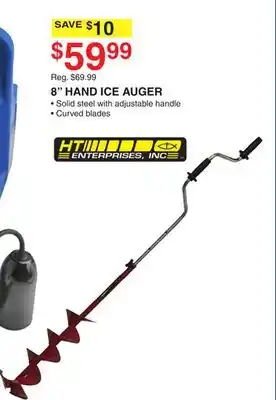 Dunham's Sports Hit 8 hand ice auger offer