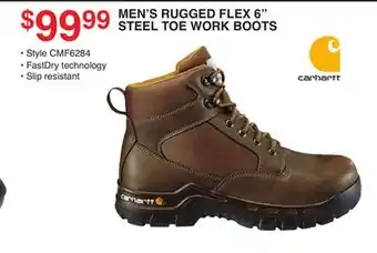 Dunham's Sports Carhartt men's rugged flex 6 steel toe work boots offer