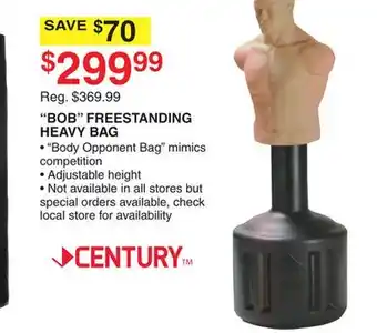 Dunham's Sports Century bob freestanding heavy bag offer