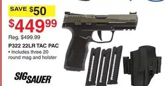 Dunham's Sports Sig sauer 22lr tac pac offer