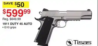 Dunham's Sports Tisas 1911 duty 45 auto offer