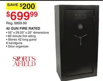 Dunham's Sports Sports afield 42 gun fire rated offer
