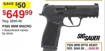 Dunham's Sports Sig sauer p365 p365 9mm macro offer