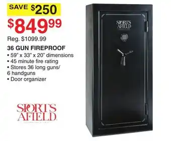 Dunham's Sports Sports afield 36 gun fireproof offer