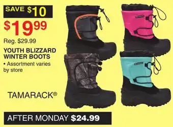 Dunham's Sports Tamarack youth blizzard winter boots offer