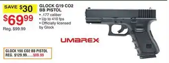 Dunham's Sports Umarex glock g19 co2 bb pistol offer
