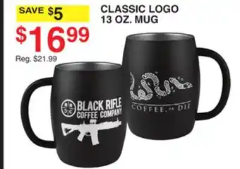 Dunham's Sports Classic logo 13 oz. mug offer