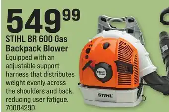 Ace Hardware Stihl br 600 gas backpack blower offer