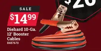 Ace Hardware Diehard 10-ga. 12' booster cables offer
