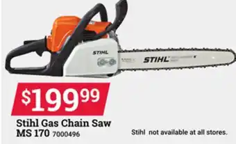 Ace Hardware Stihl gas chain saw ms 170 offer