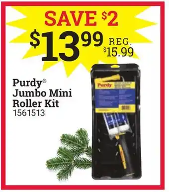 Ace Hardware Purdy jumbo mini roller kit offer