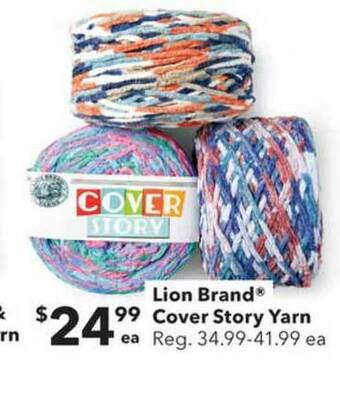 JOANN Lion Brand Cover Story Yarn offer