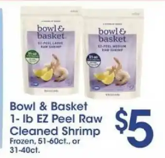 Price Rite Bowl & Basket 1 - Lb Ez Peel Raw Cleaned Shrimp offer