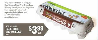 New Seasons Market New Seasons Cage-free Brown Eggs offer