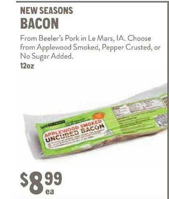 New Seasons Market New Seasons Bacon offer