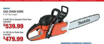 Fastenal Makita Gas Chain Saws offer