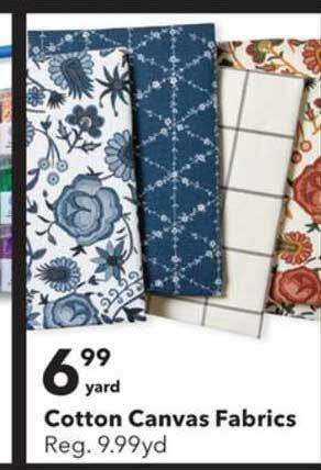JOANN Cotton Canvas Fabrics offer