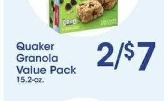 Price Rite Quaker Granola offer