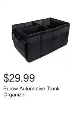 Costco Eurow automotive trunk organizer offer