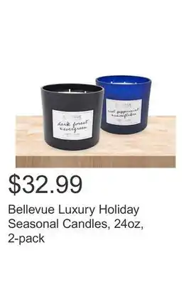 Costco Bellevue luxury holiday seasonal candles, 24oz, 2-pack offer