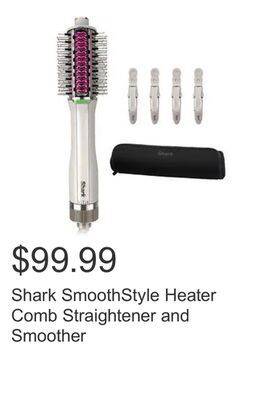 Costco Shark smoothstyle heater comb straightener and smoother offer