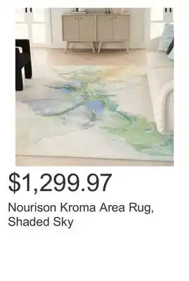 Costco Nourison kroma area rug, shaded sky offer