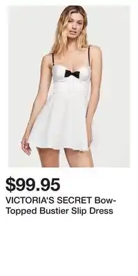 Victoria's Secret Victoria's secret bow-topped bustier slip dress offer