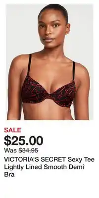 Victoria's Secret Victoria's secret sexy tee lightly lined smooth demi bra offer