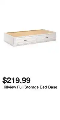 Big Lots Hillview full storage bed base offer