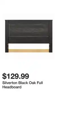 Big Lots Silverton black oak full headboard offer