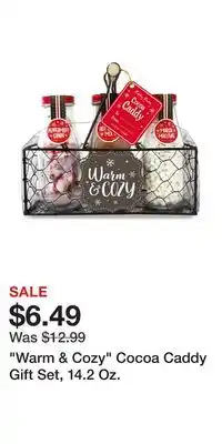 Big Lots Warm & cozy cocoa caddy gift set, 14.2 oz offer