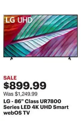 Best Buy Lg - 86 class ur7800 series led 4k uhd smart webos tv offer