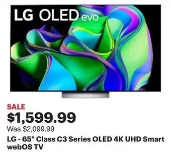 Best Buy Lg - 65 class c3 series oled 4k uhd smart webos tv offer