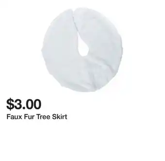 Five Below Faux fur tree skirt offer