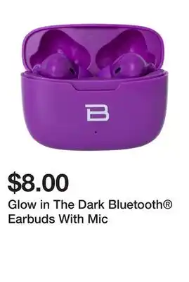 Five Below Glow in the dark bluetooth earbuds with mic offer