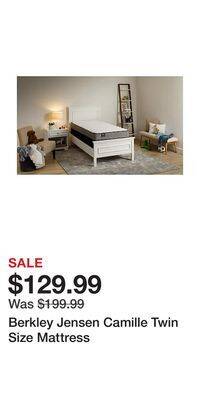 BJ’s Berkley jensen camille twin size mattress offer