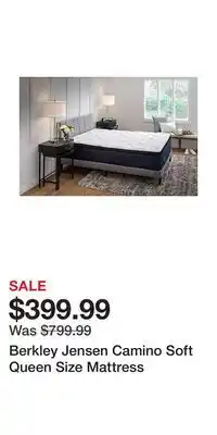 BJ’s Berkley jensen camino soft queen size mattress offer