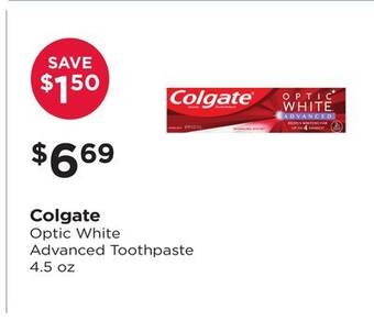 Good Neighbor Pharmacy Colgate optic white advanced toothpaste offer