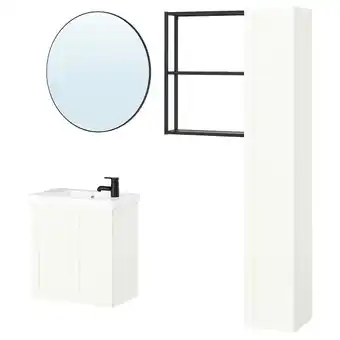 Ikea Enhet bathroom, anthracite/white frame, 24 offer